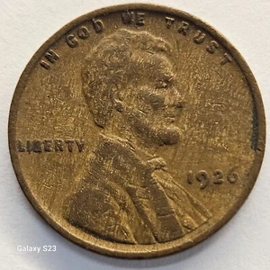 1926 LINCOLN WHEAT CENT "WOODY" WOOD GRAIN IMPROPER ALLOY MIX ERROR *FREE SHIP* - Picture 1 of 2