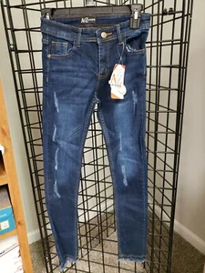 A2Z4 KIDS Girls Ripped Jeggings Jeans Size (13) - Picture 1 of 10