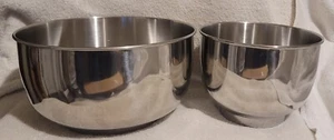 2 Sunbeam Mixmaster Edelstahl Rührschüsseln Ersatz - Bild 1 von 11