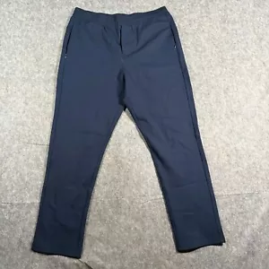 Greg Norman Women's Golf Pants Size 36/32 Pull-On Navy Blue Side-Zip Pockets - Picture 1 of 6
