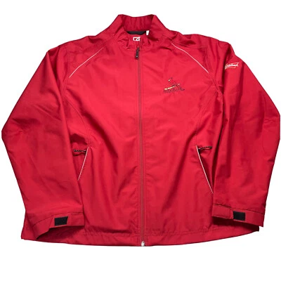 St Louis CARDINALS Mens CBWeatherTec Jacket Large L Red Full Zip EXCELLENT! - Image 1 of 4