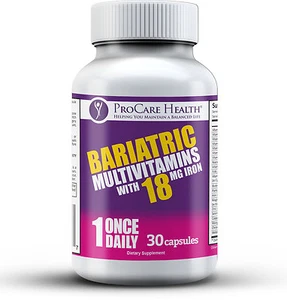Bariatric Multivitamin | Capsule | 18mg | 30 Count - Picture 1 of 2