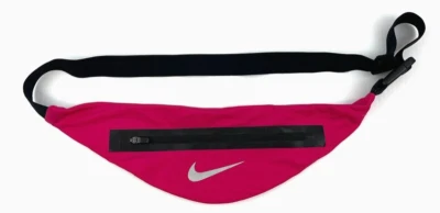 NIKE Running Bolsillo con Cremallera Cintura Expandible Rosa/Negro ¡EXCELENTE ESTADO USADO! Foto 1 de 4