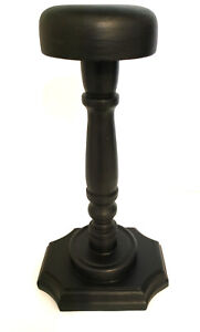 PORTE CHAPEAU/ Présentoir  en Bois noir hauteur 28,5 cm