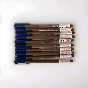 BOX OF TEN Staedtler Triplus Fibre Tip 323-77 Tobacco Brown Pens 1.0 mm - Picture 1 of 7