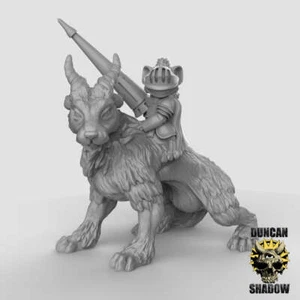 Mousle Folk Knight on Mount | Duncan Shadow | Compatible with Dungeons & Dragons - Picture 1 of 4