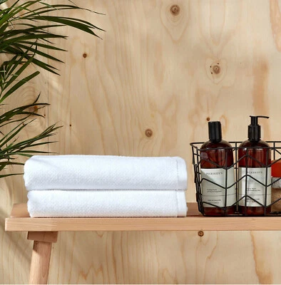 Toallas texturizadas Christy White Brixton - algodón 600 GSM - mano/baño/sábanada Foto 1 de 4