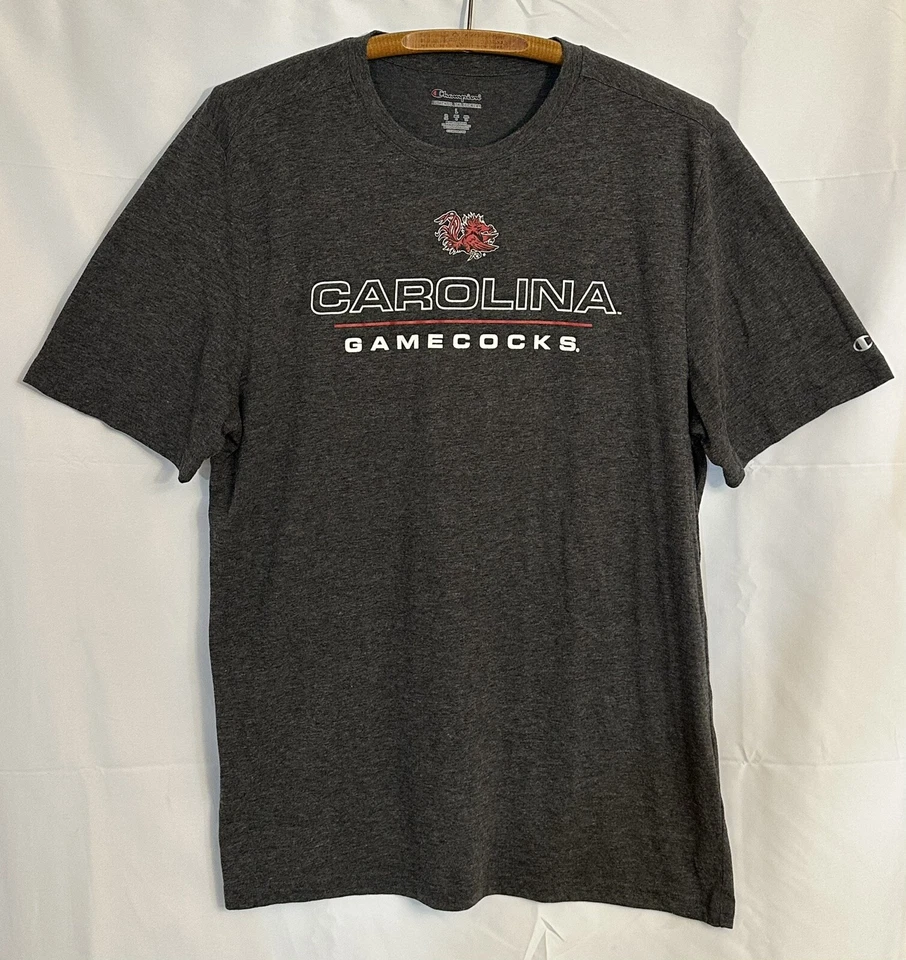 South Carolina Gamecocks Men's Large Gray Graphic Champion S/S T-Shirt Tee - Image 1 of 3