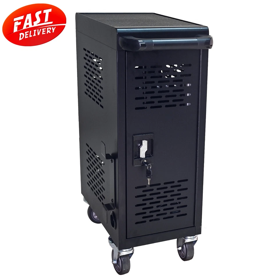 Gabinete de Carga, Carro de Carga Extraíble de 16 Compartimentos para Laptop, Chromebook Foto 1 de 4