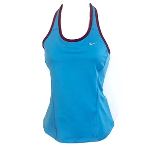 NEW Nike Dri Fit racerback tank top lined small blue - Picture 1 of 7