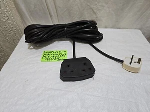 DURAPLUG TWIN SOCKET EXTENSION LEAD APPROX 38 FEET LONG 1.50 MM +3 PIN PLUG UK - Picture 1 of 10