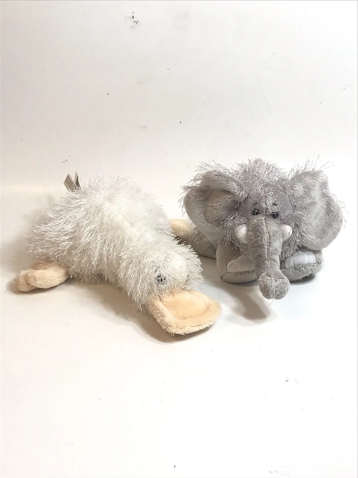 Retired Webkinz ELEPHANT And PLATYPUS Ganz Full Sz Plush Animals 2 Count No Code - Image 1 of 4