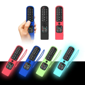 Soft Silicone Case Cover W/ Lanyard For LG AN-MR21GA Magic Smart TV Remote 2021 - Picture 1 of 18