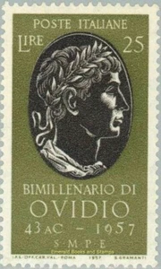 EBS Italy 1957 - Bimillennium of Ovid - Publius Ovidius Naso - 809 MNH** - Picture 1 of 1