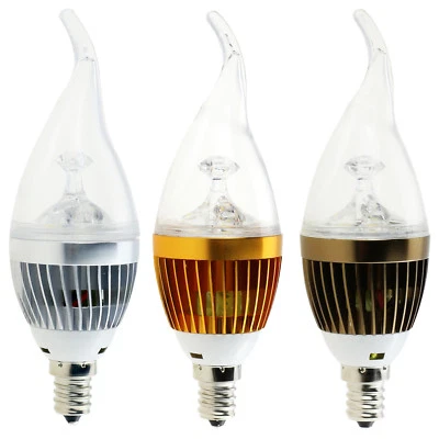 Dimmable LED Candleabra Bulbs E12 6W 8W 10W Flame Chandelier Candle Light 110V - Image 1 of 4