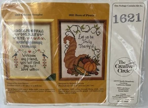 The Creative Circle Horn of Plenty Cross Stitch Kit Thanksgiving 12x16" #1621 - Picture 1 of 9