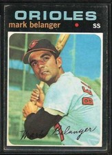 1971 TOPPS BASEBALL BALTIMORE ORIOLES MARK BELANGER #99 VG-EX