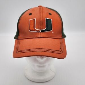 Vintage Miami Hurricanes Hat Adult Adjustable Orange Starter NCAA Color Block
