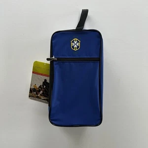 Vintage Nike Sample Carry Gear Bag CBF Brasil Soccer Blue Zip NEW NWT RARE - Picture 1 of 17