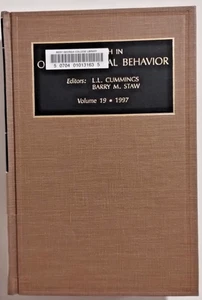 Research in Organizational Behavior by Barry Staw Vol 19  1997 Ex Libris - Imagen 1 de 11