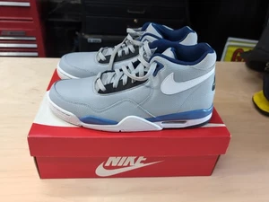 Excellent Nike Flight Legacy Wolf Grey Mystic Navy BQ4212-001 10.5 - Picture 1 of 19