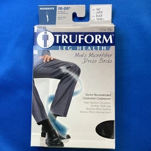TRUFORM Leg Health kniehohe Anzugsocken für Herren 15-20 mmHg Medium schwarz $ 17 - Bild 1 von 9