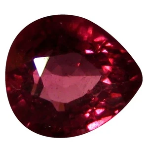 1.31 ct AAA+ Fabulous Pear Shape (7 x 6 mm) Pinkish Red Rhodolite Garnet - Imagen 1 de 1