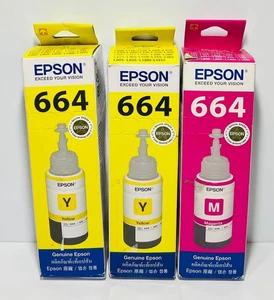 Epson 664 Ecotank Combo Paquete de 4 Tintas - Negro Cian Magenta Amarillo -✅ - Imagen 1 de 1