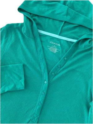 Sudadera con Capucha Xhilaration Para Mujer M Verde Térmica Waffle Ropa de Dormir Salón Y2K 2009 NUEVA Foto 1 de 4