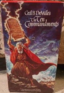 Cecil B. Demille's The Ten Commandments VHS 1990 Vintage - Picture 1 of 9