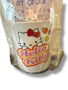 Hello Kitty weiße Keramiktasse mit heißem Kakaomix Geschenkset rosa Farbwechsel Kakao - Bild 1 von 6