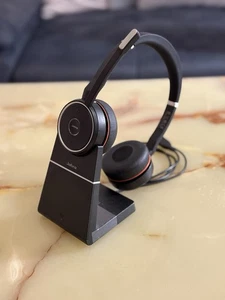 Jabra Evolve 75 Stereo On-Ear Kopfhörer Set - Schwarz - Wie Neu (Model DIV010) - Bild 1 von 5