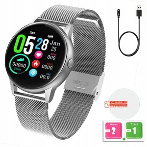 Damen Smartwatch DT88 Pro Silber mit Sportfunktionen - Zdjęcie 1 z 12