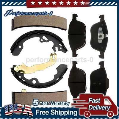 Juego de pastillas de freno de disco delanteras traseras zapata de freno de tambor para Ford Focus 2004-2007 Foto 1 de 4