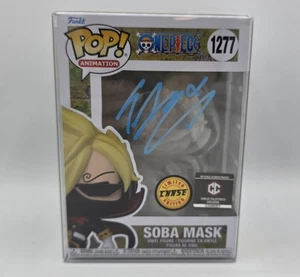 Funko Pop! One Piece Soba Maschera Calice Esclusivo #1277 Chase Firmato PSA COA - Foto 1 di 4