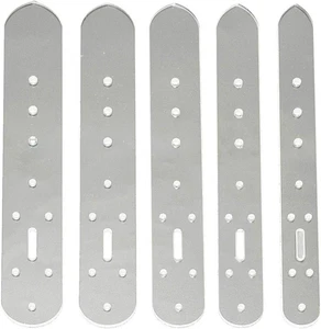 Set 5 pezzi pelle acrilica artigianale cintura billetta fibbia testa modelli estremità stencil a - Foto 1 di 12