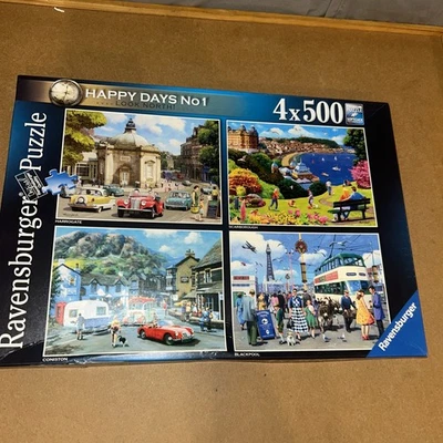 Ravensburger Happy Days Collection No.1 Look North -4 x 500 Piece Jigsaw Puzzle  - Image 1 of 4