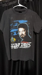Star Trek TNG Commander Riker Vintage Changes T-Shirt Gr. L Light Fade Made In USA - Bild 1 von 6