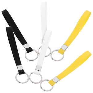 Silicone Key Extension Wristband Keychain 6Pcs Lanyard in Mixed Colors - Picture 1 of 12