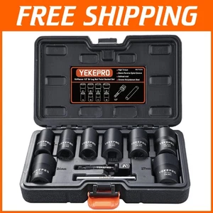 10-Piece Bolt Nut Extractor Set - Twist Impact Socket Tool for Damaged Fasteners - Bild 1 von 8