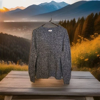 Suéter Sonoma tamanho XL manga longa pulôver remendos de cotovelo - Imagem 1 de 4