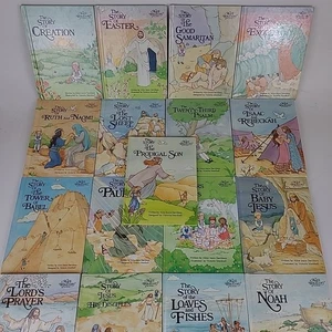 Alice im Bibelleland Buch Konvolut 17 Vintage Hardcover Kinderbibelgeschichten - Bild 1 von 13