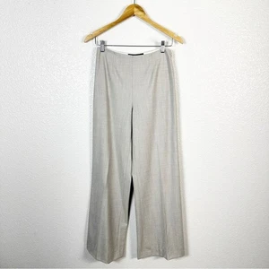 Ralph Lauren Women’s Black Label Office Wool Wide Leg Dress Pant Grey Size 6 - Picture 1 of 10