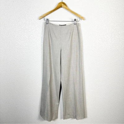 Ralph Lauren Women’s Black Label Office Wool Wide Leg Dress Pant Grey Size 6 - Image 1 of 4