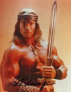 Rare Vintage Arnold Schwarzenegger signed 8x10 Conan the Barbarian Photo POP COA - Bild 1 von 1
