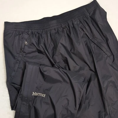 MARMOT 293877 женщин XL длиной 34 X 37» PreCip Eco полный молнии брюки, черный молнии - Изображение 1 из 4