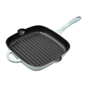 Heritage Pavilion 11.5 in. Cast Iron Grill Pan in Blue - Picture 1 of 3