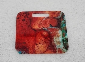 Badge Buddy with 1/8 Acrylic Laser Cut Handmade Stained Glass Look Beautiful - Picture 1 of 14