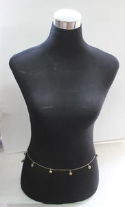 Sexy Cuerpo Cintura 925 Italiana Plata Esterlina Cadena Figaro Joyería Campanas Hecho a Mano - Imagen 1 de 22