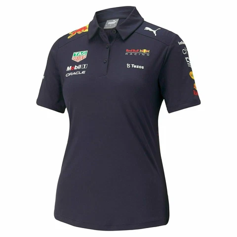 Red Bull Racing F1 Women's 2022 Team Polo Shirt  - Navy Cover